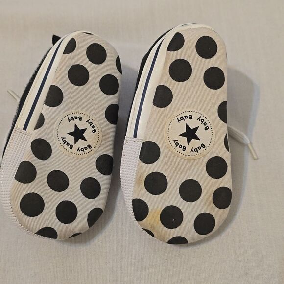 - Unisex Baby Canvas Sneaker Soft Sole Infant First Walkers Crib Shoe size 3 - Picture 4 of 4